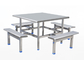 यादृच्छिक पैटर्न स्टेनलेस स्टील खाने की मेज और कुर्सियों किसी भी आकार में उपलब्ध हैं आपूर्तिकर्ता