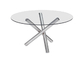 विशेष डिजाइन स्टेनलेस स्टील ग्लास टेबल, स्टेनलेस स्टील डाइनिंग टेबल CE अनुमोदित आपूर्तिकर्ता
