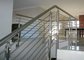अनुकूलित डिजाइन ग्लास सीढ़ी रेलिंग, सौंदर्यशास्त्र स्टेनलेस स्टील ग्लास रेलिंग आपूर्तिकर्ता