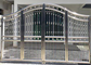 चिकनी सतह स्टेनलेस स्टील सुरक्षा दरवाजे, नेमप्लेट लोगो के साथ आधुनिक स्टील फ्रंट दरवाजे आपूर्तिकर्ता